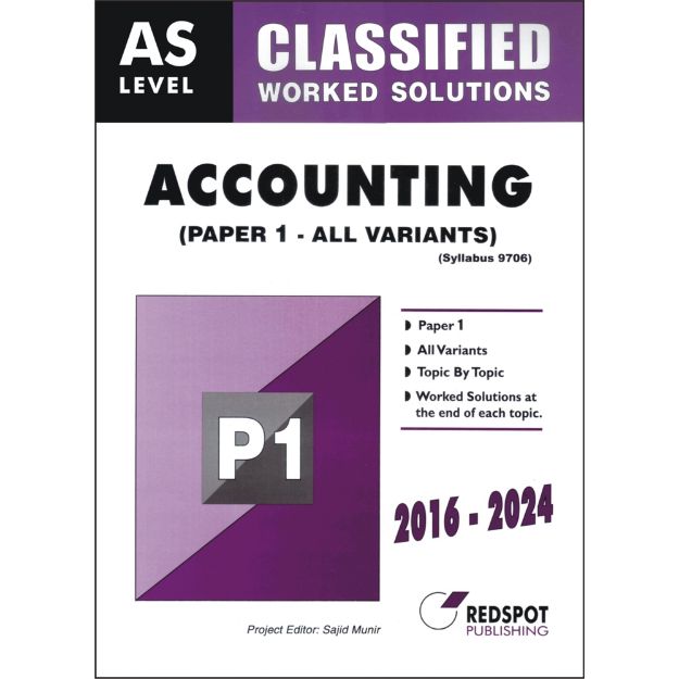 Picture of AS Level Classified Accounting P1 (All Variants)