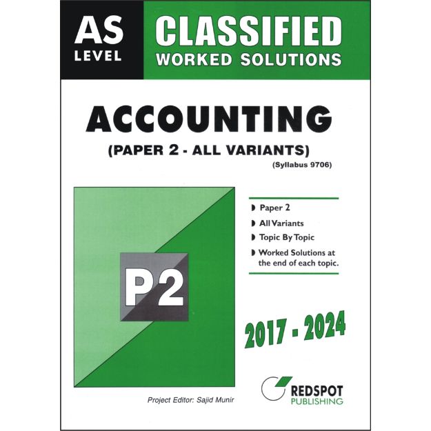 Picture of AS Level Classified Accounting P2 (All Variants)